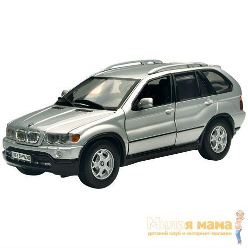 Motormax 73254 Коллекционная модель машины BMW X5, 1:24, серебристая