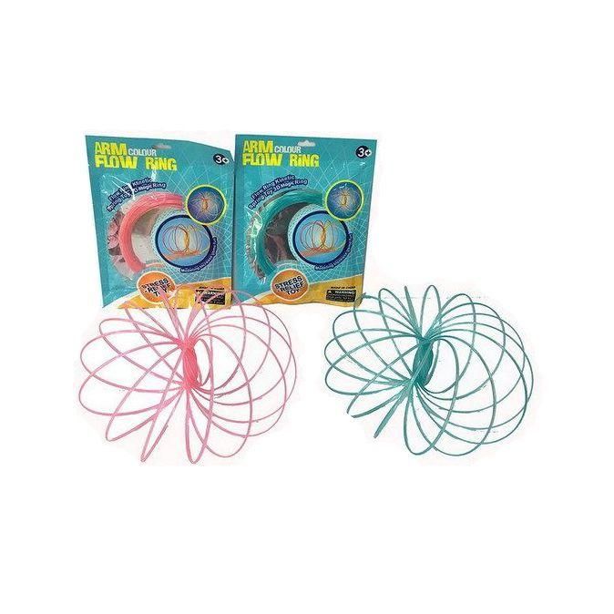 Magic Ring K8006/1 Кинетический браслет 3D, светится в темноте, голубой