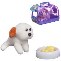 ABtoys (АБтойс) PT-01231/фиолетовый Игровой набор Abtoys Мой питомец. Cобачка в фиолетовой переноске, плюш