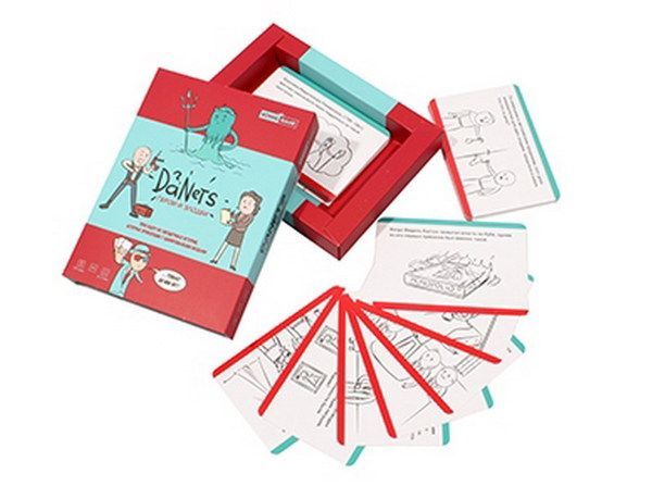 Рыжий кот ИН-5002 Игра настольная карточная. DaNetS. Герои и злодеи,  18+ (викторина, семейная, в дорогу)