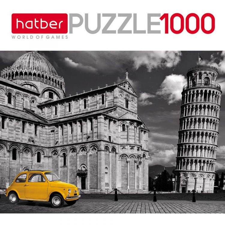 Hatber 1000ПЗ2-18602 Пазл Hatber Пизанская башня 1000 элементов 680х480мм