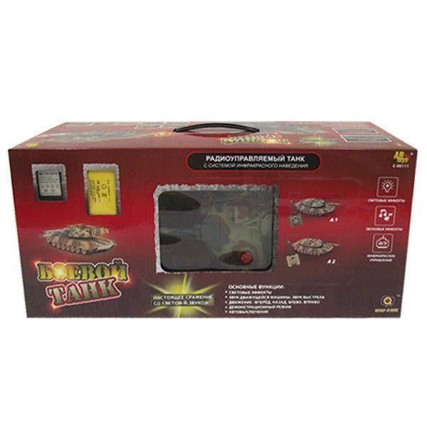 Abtoys C-00111 Танк боевой р/у, со световыми и звуковыми эффектами, имитация стрельбы
