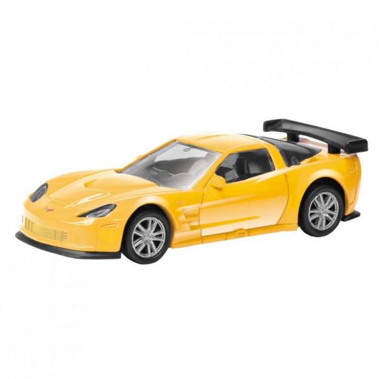 RMZ City 344005 Машина металлическая Chevrolet Corvette C6-R, 1:64, без механизмов, желтая