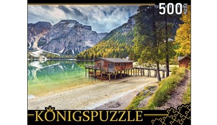 Konigspuzzle ГИК500-8315 Пазл Озеро Брайес, Италия, 500 элементов