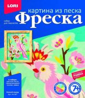 LORI Кп-067 Фреска. Картина из песка "Попугай какаду"
