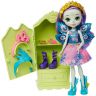 Mattel GYN61 Энчантималс Игровой набор Домик Пэттер Павлины, 25 см