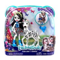 Mattel FKY75 Энчантималс Кукла Зебра и ее большой друг