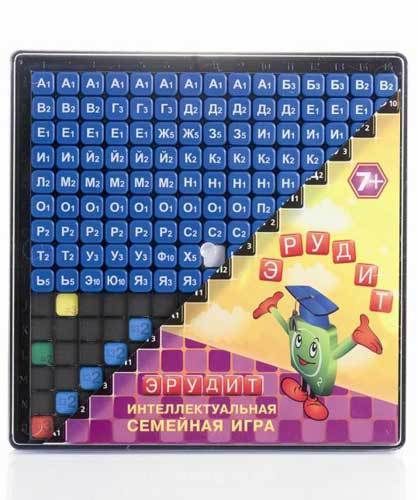 БИПЛАНТ 10012 Игра настольная Эрудит, синие фишки