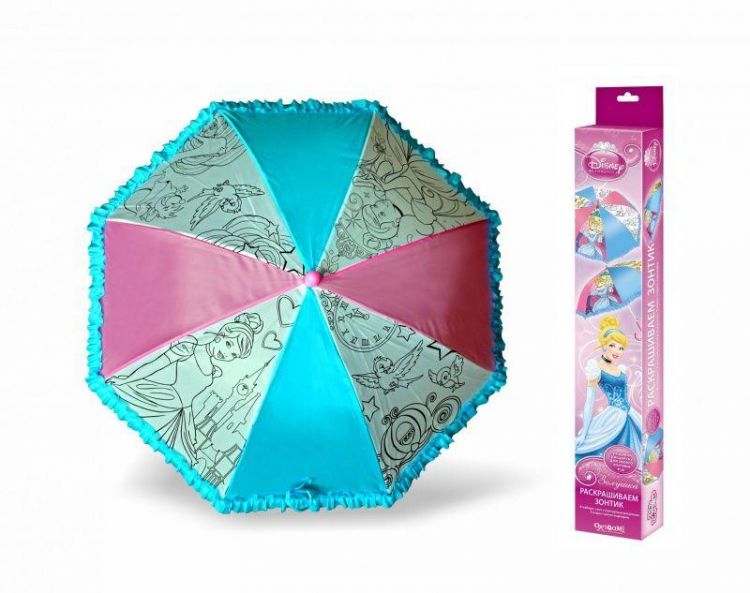 Origami 01342 Раскрашиваем зонтик Золушка, 5 маркеров