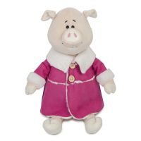 Maxitoys Luxury MT-MRT031803-22-no Мягкая игрушка Maxitoys Luxury Свинка Глаша в Дубленке, 22 см