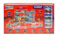 ABToys PT-00169 Парковка "Веселое авто" 3-х уровневая, 6 машинок
