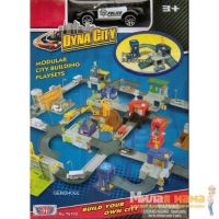 Motormax 76700 Dyna city Игровой набор Полицейский участок (1 машина 1:64 в комплекте)