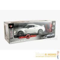 KidzTech 88071 Радиоуправляемый автомобиль Nissan GT-R с аккумулятором, 1:12, серый