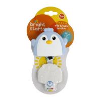 Bright Starts 11408 Прорезыватель с зажимом Пингвин