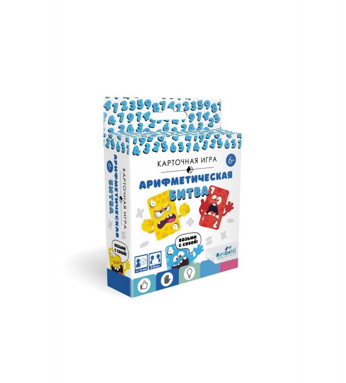 ORIGAMI 05815 Настольная игра ORIGAMI Арифметическая битва, с картами ORIGAMI 05815 Настольная игра ORIGAMI Арифметическая битва, с картами