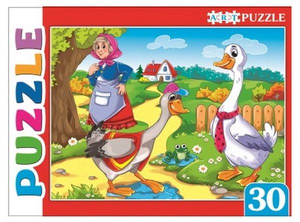 Рыжий кот ПА-4508 Artpuzzle. Пазлы 30 элементов. ДВА ВЕСЕЛЫХ ГУСЯ