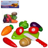 ABtoys (АБтойс) PT-00468/овощи Игровой набор ABtoysПомогаю Маме. Набор продуктов для резки на липучках Овощи, 14 предметов