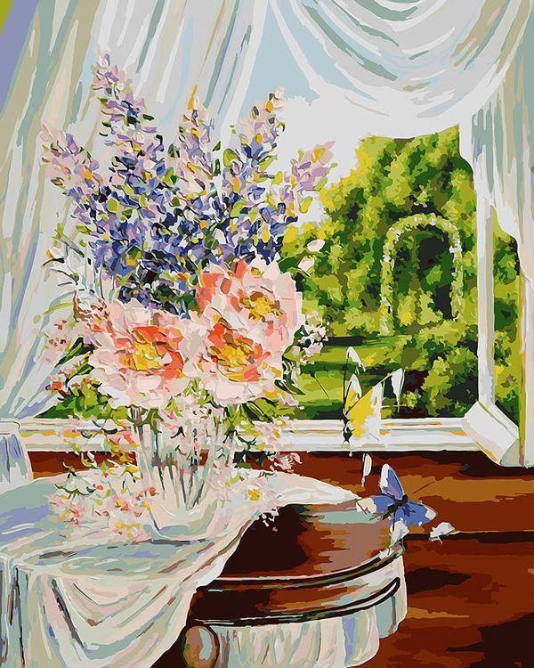 Раскраски по номерам. Картина Летнее утро, 40*50 см