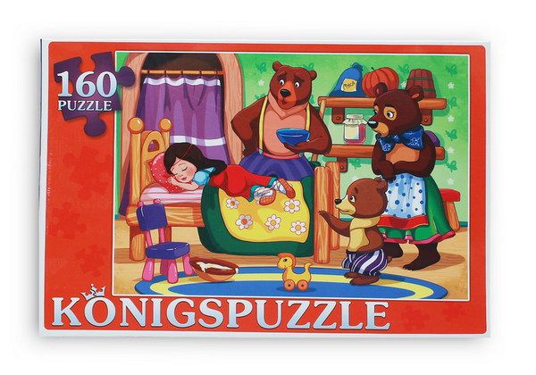 Konigspuzzle ПК160-5847 Пазл Три медведя, 160 элементов