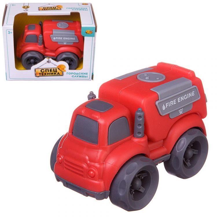 Junfa C-00399 Машинка ABtoys Спецтехника Пожарная машина, фрикционная, 10х7х8см Junfa C-00399 Машинка ABtoys Спецтехника Пожарная машина, фрикционная, 10х7х8см