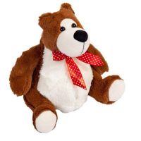 ABtoys PL1102 Мягкая игрушка Медведь коричневый, 23 см
