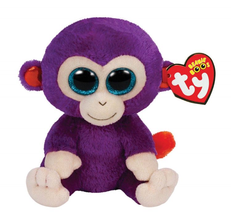 TY 37045 Мягкая игрушка Beanie Boo's Обезьянка Grapes, 23 см