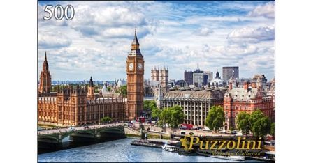 Puzzolini 7670 Пазл Биг Бен и Вестминстерский мост, 500 элементов
