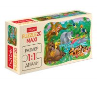 Hatber 20ПЗ5-10711 Пазл MAXI Hatber Джунгли 20 элементов А5 формат 230Х165мм