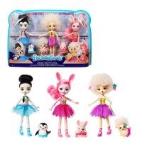 Mattel FRH55 Энчантималс Набор из 3 кукол "Волшебные балерины"