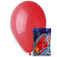 GEMAR 1102-0303 Набор шаров Пастель красные, 30 см, 100 штук в упаковке