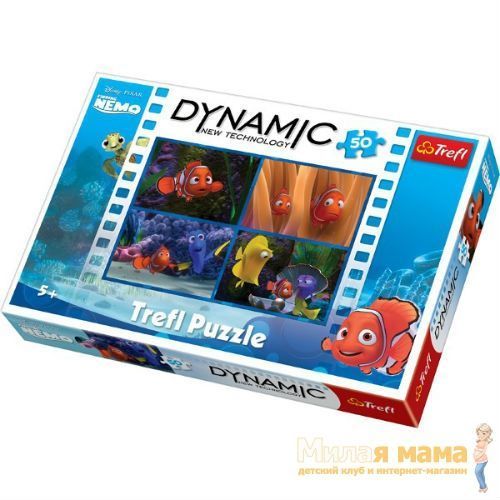 Trefl 35193 Пазл Динамик 3D-эффект В поисках Немо, 50 деталей