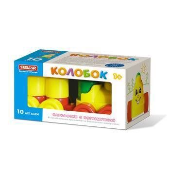 Конструктор Колобок (10 деталей), коробка Конструктор Колобок (10 деталей), коробка