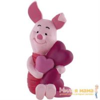 Bullyland 12326 Фигурка Хрюня с сердечками (м/ф Винни и друзья), 6,3 см