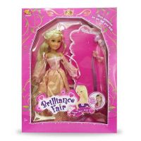 Funville 2400081 Кукла Brilliance Fair Принцесса 26,7 см, с 6 заколками и расческой