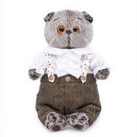 BUDI BASA Ks22-094 Мягкая игрушка Кот Басик-романтик, 22 см
