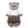 BUDI BASA Ks22-094 Мягкая игрушка Кот Басик-романтик, 22 см