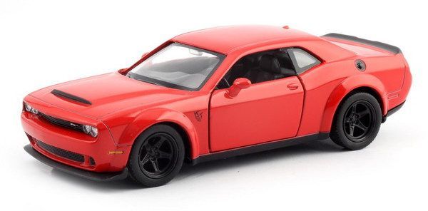 RMZ City 554040-RD Машина металлическая Dodge Challenger SRT Demon 2018, 1:32, цвет красный