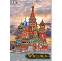 Puzzolini 7671 Пазл Москва Храм Василия Блаженного, 500 элементов
