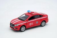 Welly 43727FS Машинка Welly LADA VESTA Пожарная охрана металлическая 1:34-39