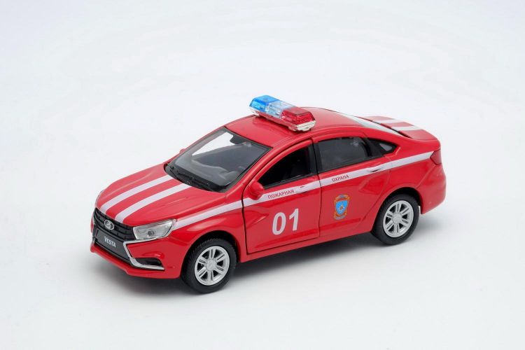 Welly 43727FS Машинка Welly LADA VESTA Пожарная охрана металлическая 1:34-39 Welly 43727FS Машинка Welly LADA VESTA Пожарная охрана металлическая 1:34-39