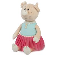 Maxitoys Luxury MT-MRT031806-21-no Мягкая игрушка Maxitoys Luxury Свинка Даша в Ярком Платье, 21 см
