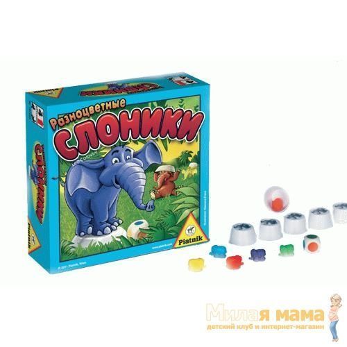 Piatnik 737695 Настольная игра Разноцветные слоники