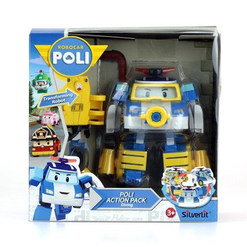 Robocar POLI 83310 Поли-трансформер, 10 см + костюм водолаза