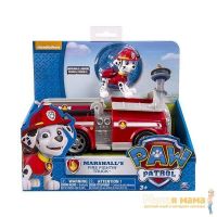 Paw Patrol 16601 Щенячий патруль Машинка спасателя и щенок, Маршал
