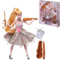 Junfa WJ-22279/блондинка Кукла Junfa Atinil (Атинил) Цветочная гармония в наборе со скрипкой 28см, блондинка