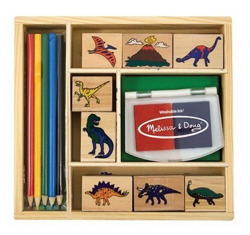 Melissa&amp;Doug 1633M Набор для творчества Melissa&amp;Doug печати Динозавры