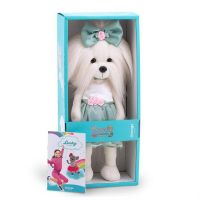 Orange Toys LD5/071 Мягкая игрушка Orange Toys Собачка Lucky Mimi Розовый бутон с каркасом, 37 см