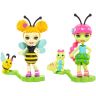 Mattel FXM88 Enchantimals® Petal Park Куклы Друзья-букашки, Кей Гусеница и Беатрис Пчелка