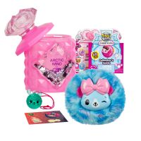 Moose 75470 Pikmi Pops Набор-сюрприз с 1 героем «Cheeki Puff» Medium, розовый с кристаллом Arctic Wind