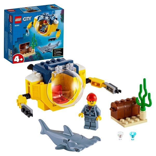 Lego City Oceans 60263 Конструктор Лего Город Океан: мини-подлодка, 41 деталь